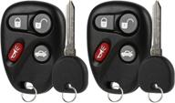 🔑 2003-2007 cadillac cts key fob keyless entry remote + pk3 key - set of 2 (12223130-50) логотип