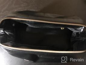 img 7 attached to Spacious Black PU Leather Dopp Kit For Men: Ideal Travel Companion