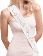 get ready to party: xo, fetti bride to be sash in white + rose gold - perfect bachelorette party decorations, bridal shower gift, and bridesmaid favor! logo