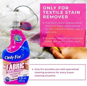 img 3 attached to 2 Pack x 32 Fl Oz Fabric Cleaner - Multi Fabric Stain Remover for Sofa, Couches, Carpets, and Upholstery