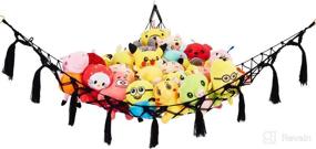 img 4 attached to Stuffed Hammock Animals Children Organizer