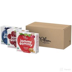 img 4 attached to 🍓 Plum Organics Jammy Sammy Sandwich Bars: Variety Pack for Kids and Toddlers, 6 Count - Organic Snack