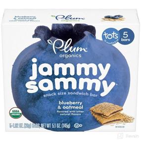 img 2 attached to 🍓 Plum Organics Jammy Sammy Sandwich Bars: Variety Pack for Kids and Toddlers, 6 Count - Organic Snack