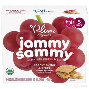 img 1 attached to 🍓 Plum Organics Jammy Sammy Sandwich Bars: Variety Pack for Kids and Toddlers, 6 Count - Organic Snack