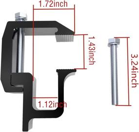 img 2 attached to 🚚 Y-Autopart Mounting Clamps for Truck Caps Camper Shell - Powder-Coated Replacement for Chevy Silverado Sierra 1500 2500 3500, Dodge Dakota Ram 1500 2500 3500, F150 F250, Toyota Tundra - Set of 6 (Black)