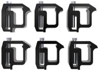 🚚 y-autopart mounting clamps for truck caps camper shell - powder-coated replacement for chevy silverado sierra 1500 2500 3500, dodge dakota ram 1500 2500 3500, f150 f250, toyota tundra - set of 6 (black) логотип