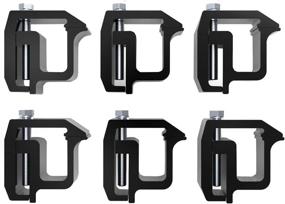 img 4 attached to 🚚 Y-Autopart Mounting Clamps for Truck Caps Camper Shell - Powder-Coated Replacement for Chevy Silverado Sierra 1500 2500 3500, Dodge Dakota Ram 1500 2500 3500, F150 F250, Toyota Tundra - Set of 6 (Black)