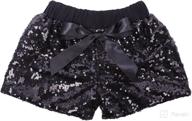 glittery charm: cilucu baby girls sequin shorts with dual sparkling sides логотип