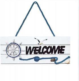 img 4 attached to Welcome Guests In Style With Beach-Inspired Wall Decor: Nautical, Mediterranean, And Coastal Farmhouse Themed Sign For Door Or Porch
