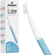 🐱 keep your feline friend's teeth clean and breath fresh with jasper cat toothbrush – a must-have pet dental care tool! logo