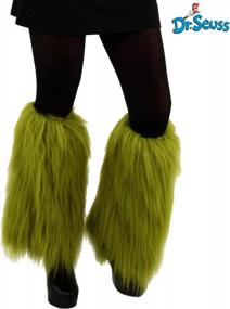 img 3 attached to Adult And Teen Dr. Seuss The Grinch Fuzzy Leg Warmers Costume Accessory