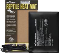 🦎 bn-link waterproof electric reptile heating pad for terrariums - under tank heating mat ideal for turtles, lizards, frogs, and other reptiles - 6" x 8 logo