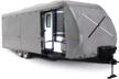 xgear thick 6-ply top panel travel trailer cover- ripstop waterproof rv covers with storage bag and windproof buckles (27'-30') logo