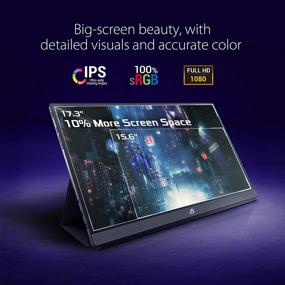 img 3 attached to ASUS XG17AHPE Portable Adaptive Sync Micro HDMI 17.3", Full HD 1920x1080, 240Hz, HDMI, IPS Display