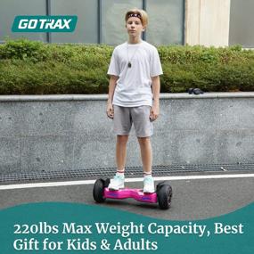 img 2 attached to GOTRAX E4 All Terrain Hoverboard With 8.5" Offroad Tires, Music Speaker And UL2272 Certification – Ride Up To 7 Miles On Dual 250W Motors At 7.5Mph