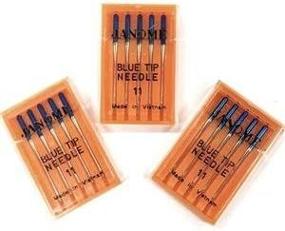 img 1 attached to 🧵 Janome Blue Tip Sewing Machine Needles - Size 75/11, 3 Packs of 5 Needles