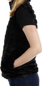 img 2 attached to KATYDID Rabbit Faux Fur Vest Women's Clothing ~ Coats, Jackets & Vests