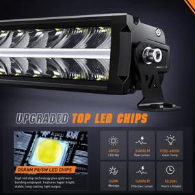 img 3 attached to 240W 24800LM Nilight 30 Inch LED Light Bar - 5 Years Warranty - Perfect For Pickup Trucks, SUVs, ATVs & Boats!