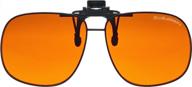 🕶️ enhance eye comfort with blublocker large clip sunglasses width logo