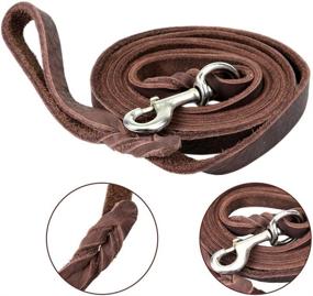 img 2 attached to Dogs Kingdom Genuine Leather Training Dogs ... Training & Behavior Aids