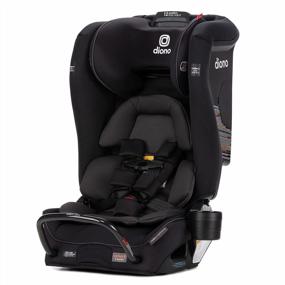 img 4 attached to Diono Radian 3RXT SafePlus, 4-In-1 Convertible Car Seat, Rear And Forward Facing, SafePlus Engineering, 3 Stage Infant Protection, 10 Years 1 Car Seat, Slim Fit 3 Across, Black Jet