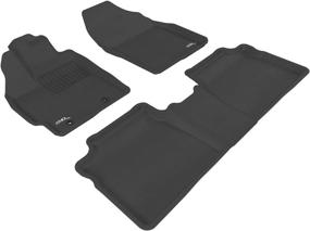 img 4 attached to Black 3D MAXpider Kagu Floor Mats for 2010-2011 Toyota Prius - 1st &amp; 2nd Row (L1TY04001509)