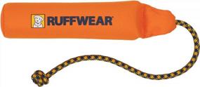 img 3 attached to RUFFWEAR Medium Floating Dog Toy, Lunker Durable Campfire Orange