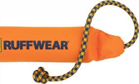 img 2 attached to RUFFWEAR Medium Floating Dog Toy, Lunker Durable Campfire Orange