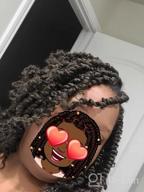 img 1 attached to Get The Perfect Look With TOYOTRESS Tiana Passion Twist Hair - 12 Inch 8 Pcs Pre-Twisted Crochet Braids In Natural Black review by Aisha Quinn