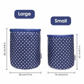 img 2 attached to Chic And Convenient: Waterproof Barrel Drawstring Makeup Bag For Ladies On The Go