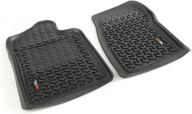 🚗 rugged ridge 82901.21 front floor liner - black (2007-2013) chevy/gmc silverado/sierra 1500 regular cab логотип