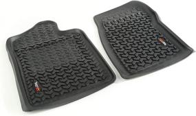 img 4 attached to 🚗 Rugged Ridge 82901.21 Front Floor Liner - Black (2007-2013) Chevy/GMC Silverado/Sierra 1500 Regular Cab