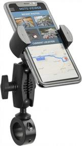 img 3 attached to Robust Aluminum Motorcycle Handlebar Phone Mount - Arkon RoadVise 25Mm In Black