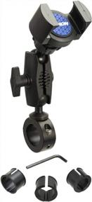 img 4 attached to Robust Aluminum Motorcycle Handlebar Phone Mount - Arkon RoadVise 25Mm In Black