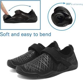 img 2 attached to Fantiny Lightweight Comfort Athletic DKSX Black 36 Boys' Shoes : Outdoor