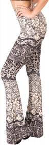 img 4 attached to Women'S SATINA Palazzo Pants: Buttery Soft High Waisted Flare & Legging Styles In 16 Colors!