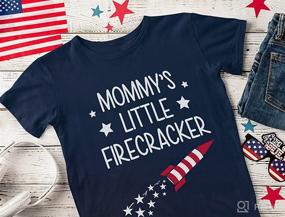 img 1 attached to Mommys Little Firecracker Toddler T Shirt Apparel & Accessories Baby Girls best: Clothing