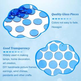 img 1 attached to 30Pcs 1 Inch Flat Round Crystal Mosaic Glass Tiles For Arts Crafts Jewelry Making Wall Art Turkish Lamps - Blue OLYCRAFT