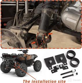 img 1 attached to 🚀 4-inch ATV Lift Kits | Compatible with Polaris Sportsman 500 600 700 800 570 450 1999-2021 | Sanova Full Suspension Kits with Coil Spacers | Ideal for Installing Larger Tires