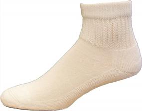 img 1 attached to Women'S Diabetic Socks With Non-Binding Funnel Top - MediPeds Comfort And Support