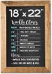farmhouse wooden magnetic chalkboard sign - 18x22 inch rustic brown wall hanging board for kitchen, wedding, restaurant menu & home decor logo