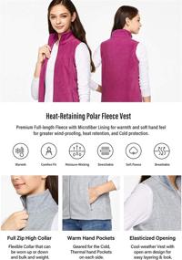 img 2 attached to 🧥 TSLA Women's Active Thermal Fleece Coat, Jacket & Vest Collection