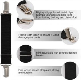 img 3 attached to Boncas Improved Adjustable Boot Clips: Keep Your Pants Tucked & Secure!