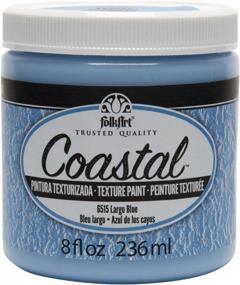 img 2 attached to Coastal Texture Paint By FolkArt In Largo Blue (8 Oz) - Range Of Colors Available