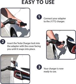 img 2 attached to 🔒 Secure Your Tesla Charger with MELBLU Tesla Charger Lock - Fits Tesla Model 3 and Y - Compatible with J1772 Adapter - Non Flange Adapter Compatible - 2 Pack