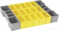 🧰 bosch org1a-yellow organizer set for l-boxx-1a | click & go mobile transport system | 17-piece logo