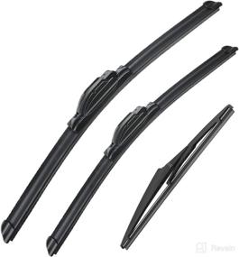 img 4 attached to 🚗 Set of 3 Original Equipment Windshield Wiper Blades - 24"/19"/12" - Replacement for 2009-2018 Dodge Journey - U/J HOOK Compatibility