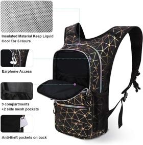 img 1 attached to 🎒 Mothybot Hiking Hydration Pack Backpack: Stay Hydrated with 2l Water Bladder, Ideal for Festivals, Raves, Hiking, Biking, Climbing, and Running - Perfect for Men and Women with 5 Pockets and Concealed Back Pockets