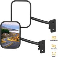 joytutus mirrors: premium door off compatible mirrors for wrangler tj jk jku 1996-2018 - easy installation & quick release side view mirrors логотип