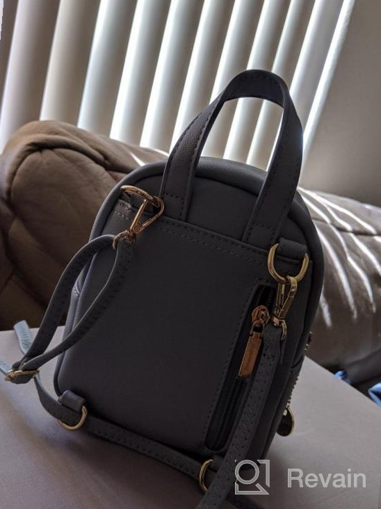 img 1 attached to Leather Mini Backpack Purse For Women - Crossbody Phone Bag And Small Shoulder Bag By Aeeque review by Lauren Yazzie